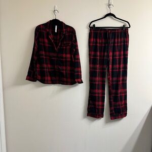 Gilligan & O'Malley Red Plaid Sleepwear Pajama Set